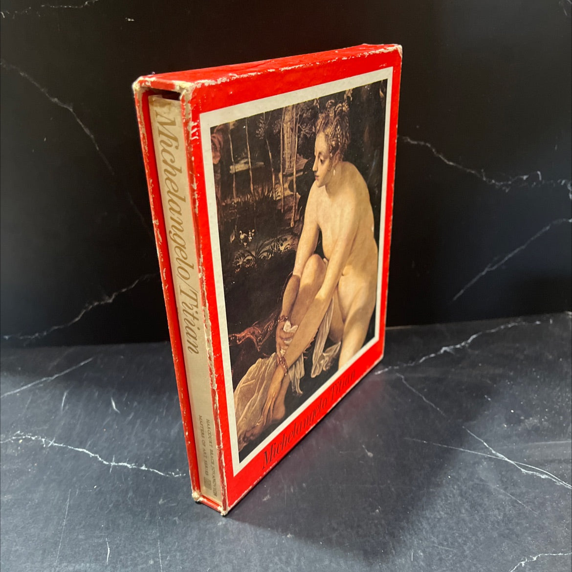 michelangelo/titian book, by unknown, 1971 Hardcover, Vintage, Folio image 4
