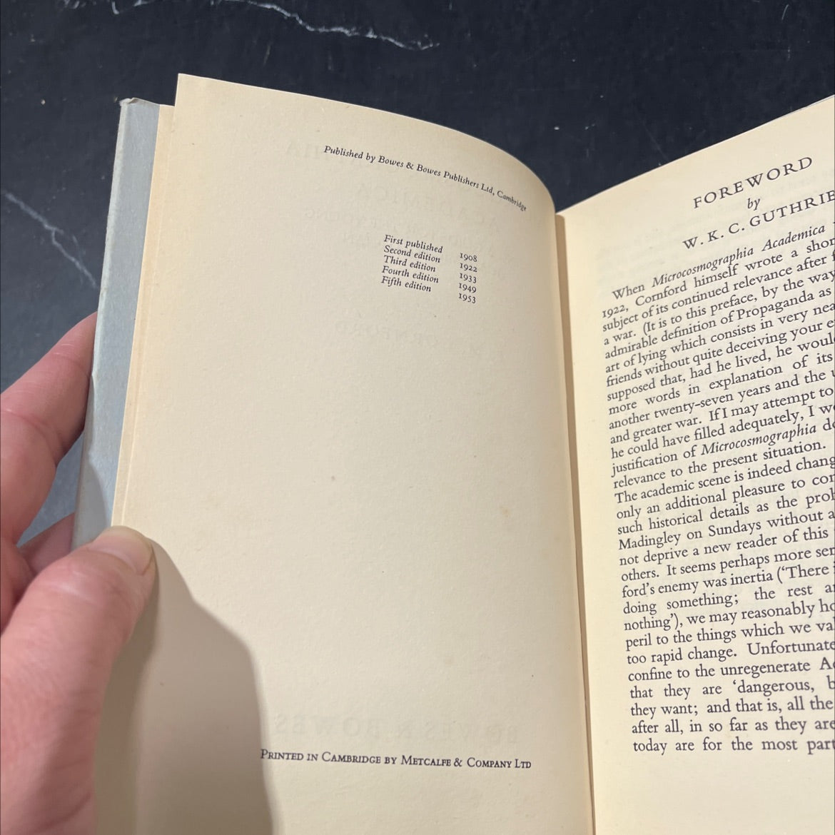 microcosmographia academica being a guide for the young academic politician book, by f. m. cornford, 1953 Hardcover image 3
