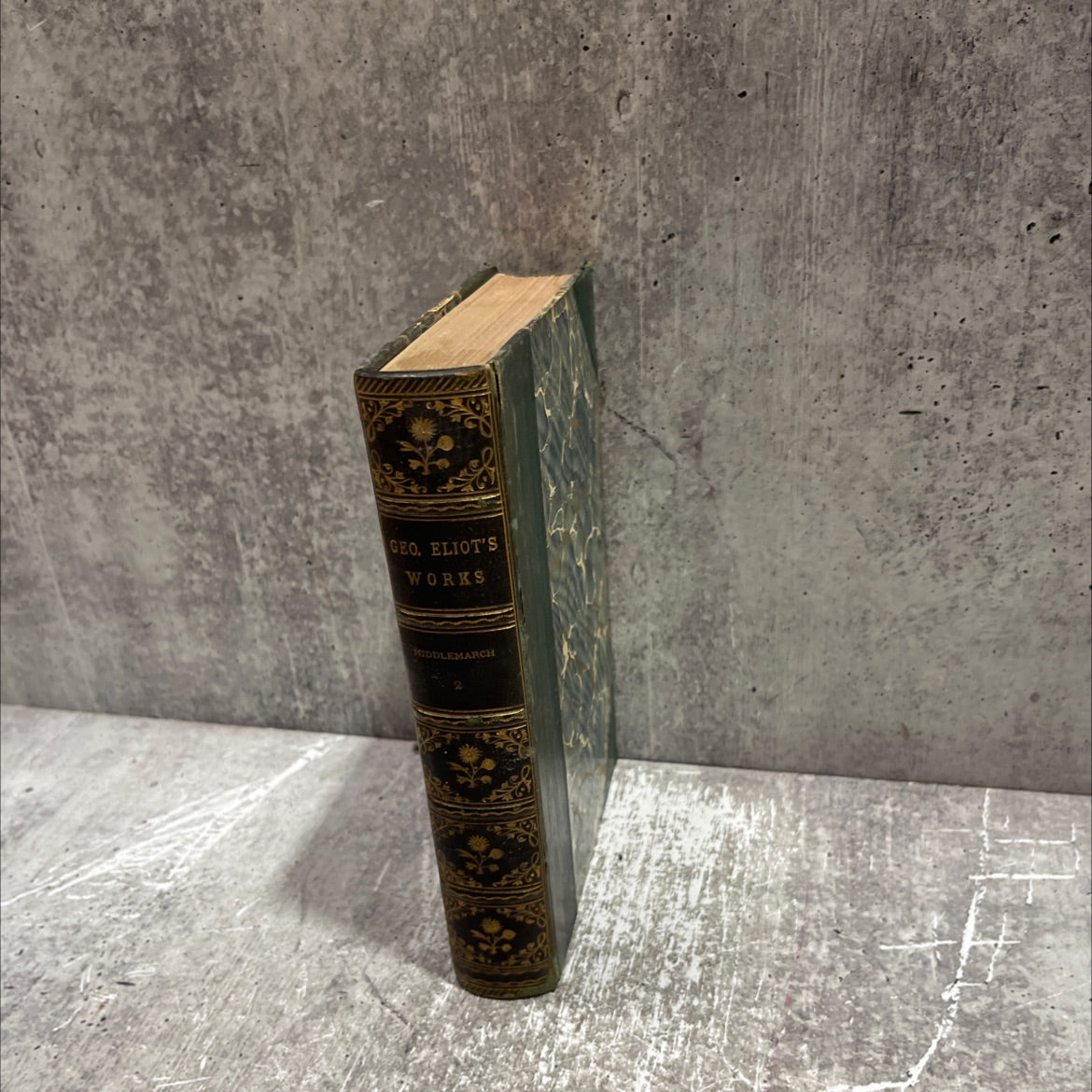 middlemarch a study of provincial life vol. ii book, by george eliot, 1970 Leather image 4