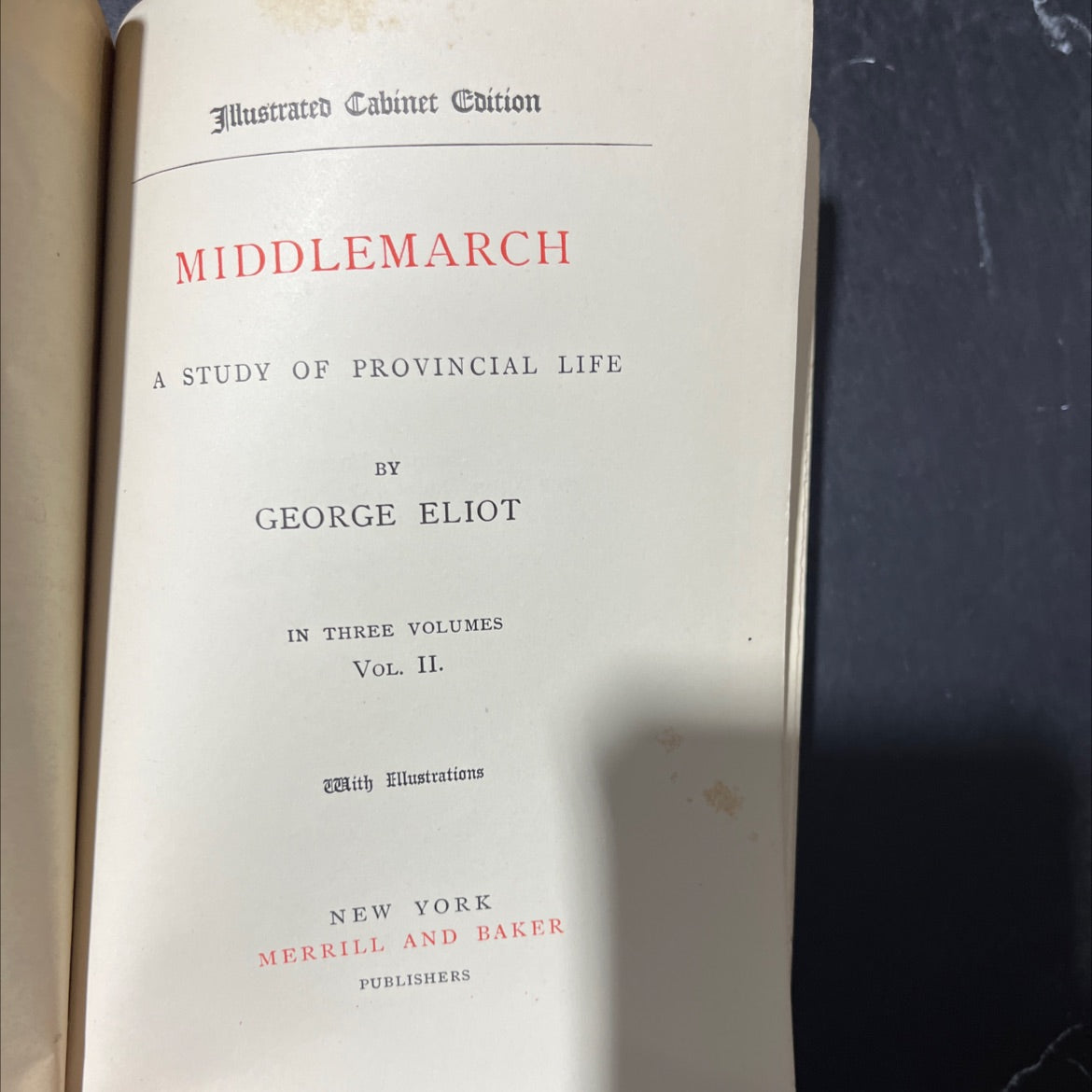 middlemarch a study of provincial life book, by george eliot, 1970 Hardcover image 2