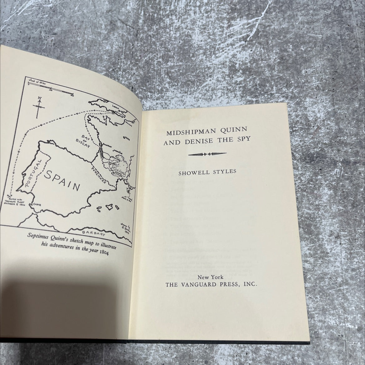 midshipman quinn and denise the spy book, by showell styles, 1961 Hardcover image 2