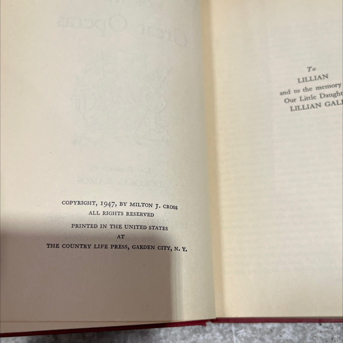 milton cross' complete stories of the great operas book, by milton j. cross, 1950 Hardcover image 3
