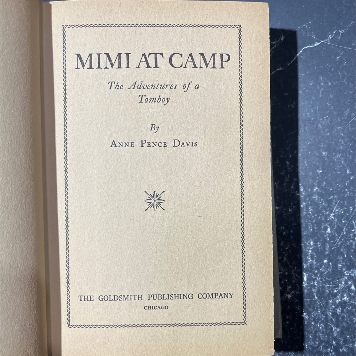 mimi at camp the adventures of a tomboy book, by anne pence davis, 1935 Hardcover image 2