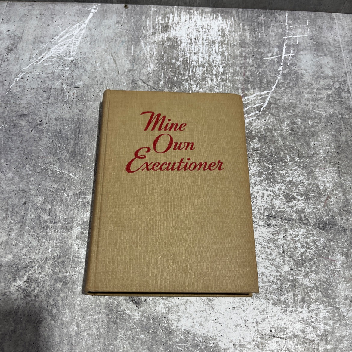 mine own executioner book, by nigel balchin, 1946 Hardcover image 1