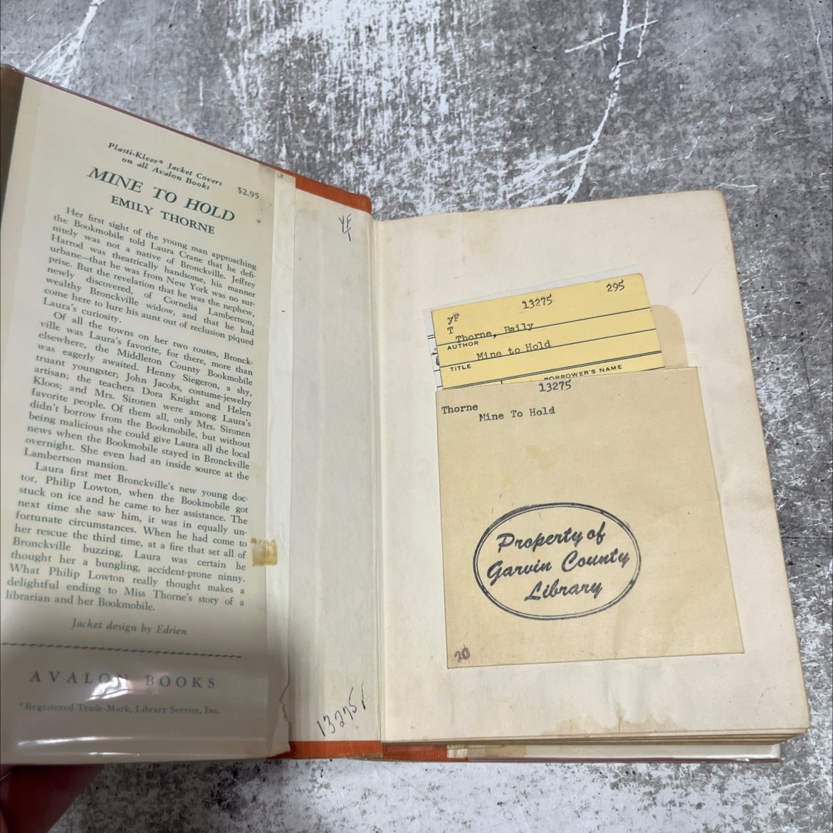 mine to hold book, by emily thorne, 1961 Hardcover image 4
