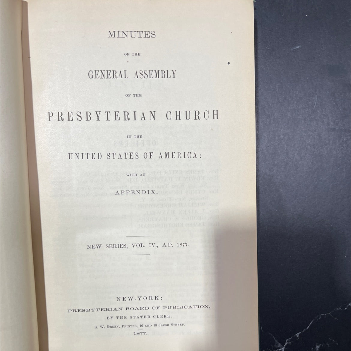 minutes of the general assembly of the presbyterian church in the united states of america with an appendix new series image 2