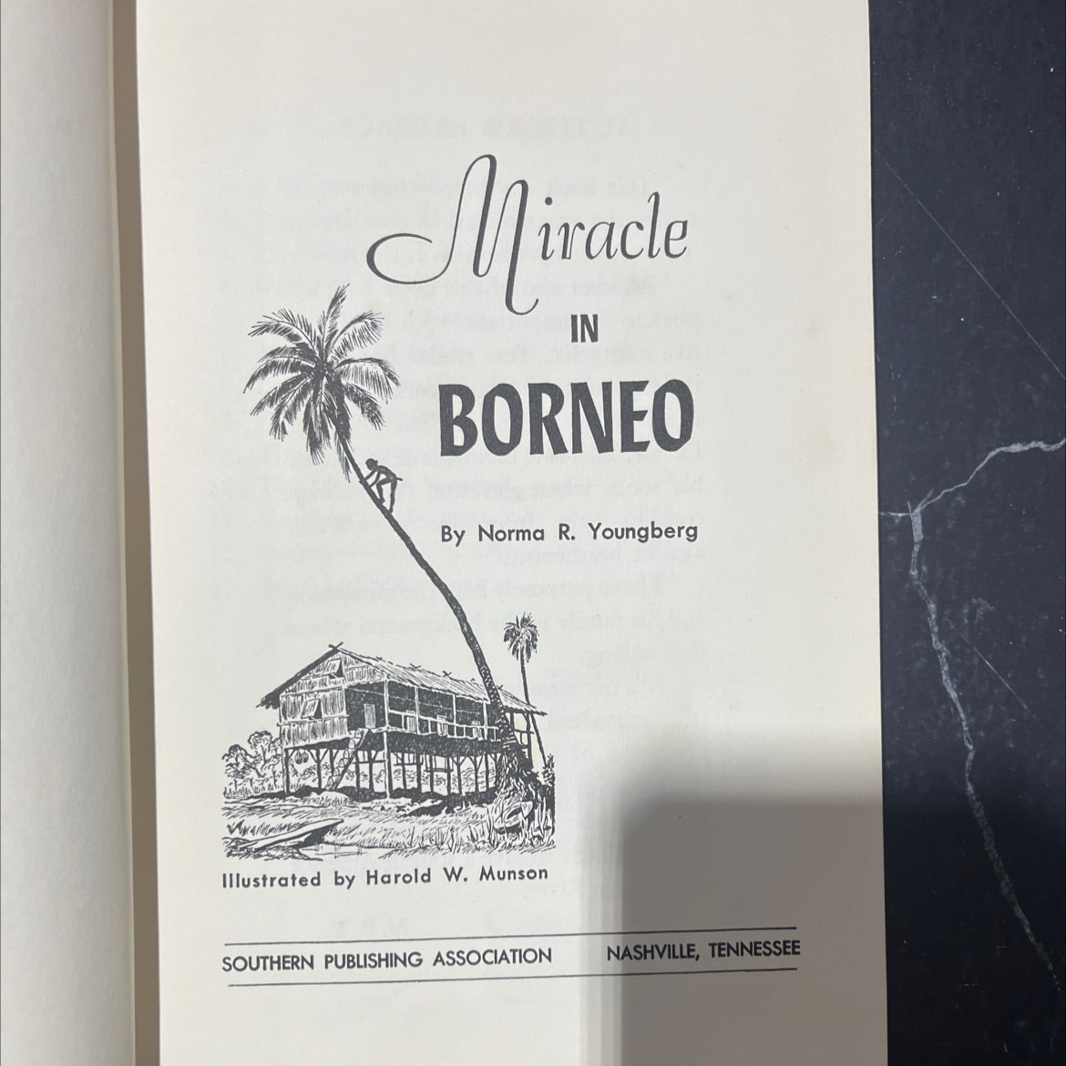 miracle in borneo book, by norma r. youngberg, 1953 Hardcover image 2