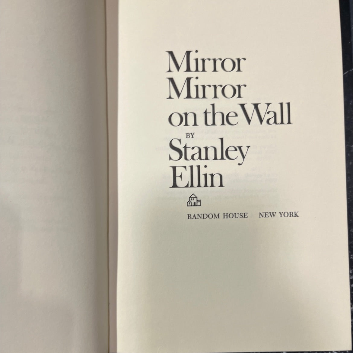 mirror mirror on the wall book, by Stanley Ellin, 1972 Hardcover image 2