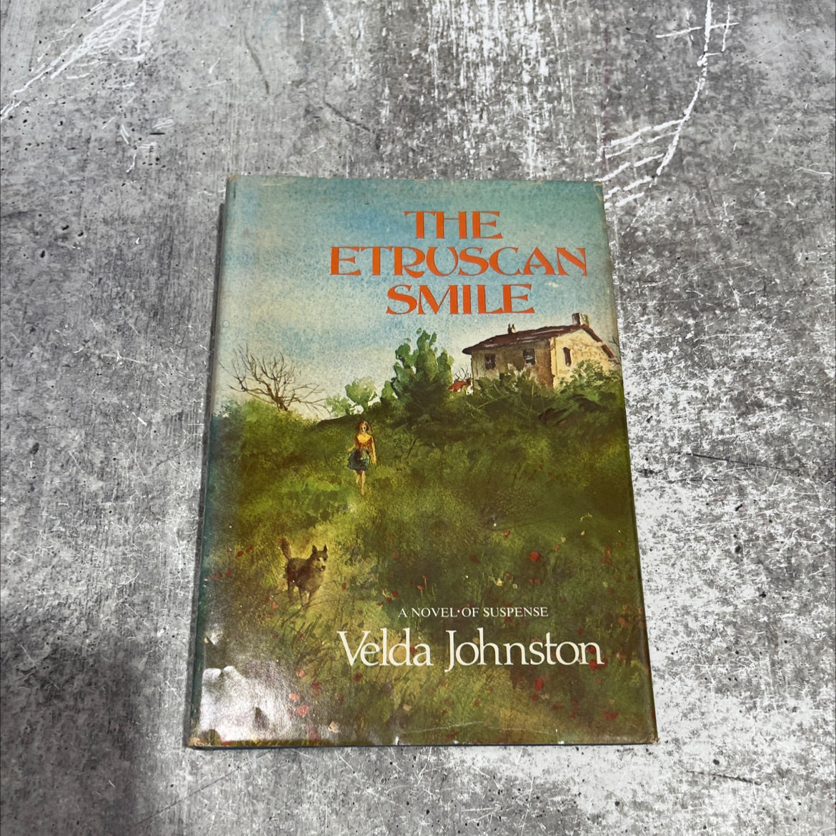 mirrors to the bank and the etruscan smile a novel of suspense book, by Velda Johnston, 1977 Hardcover image 1