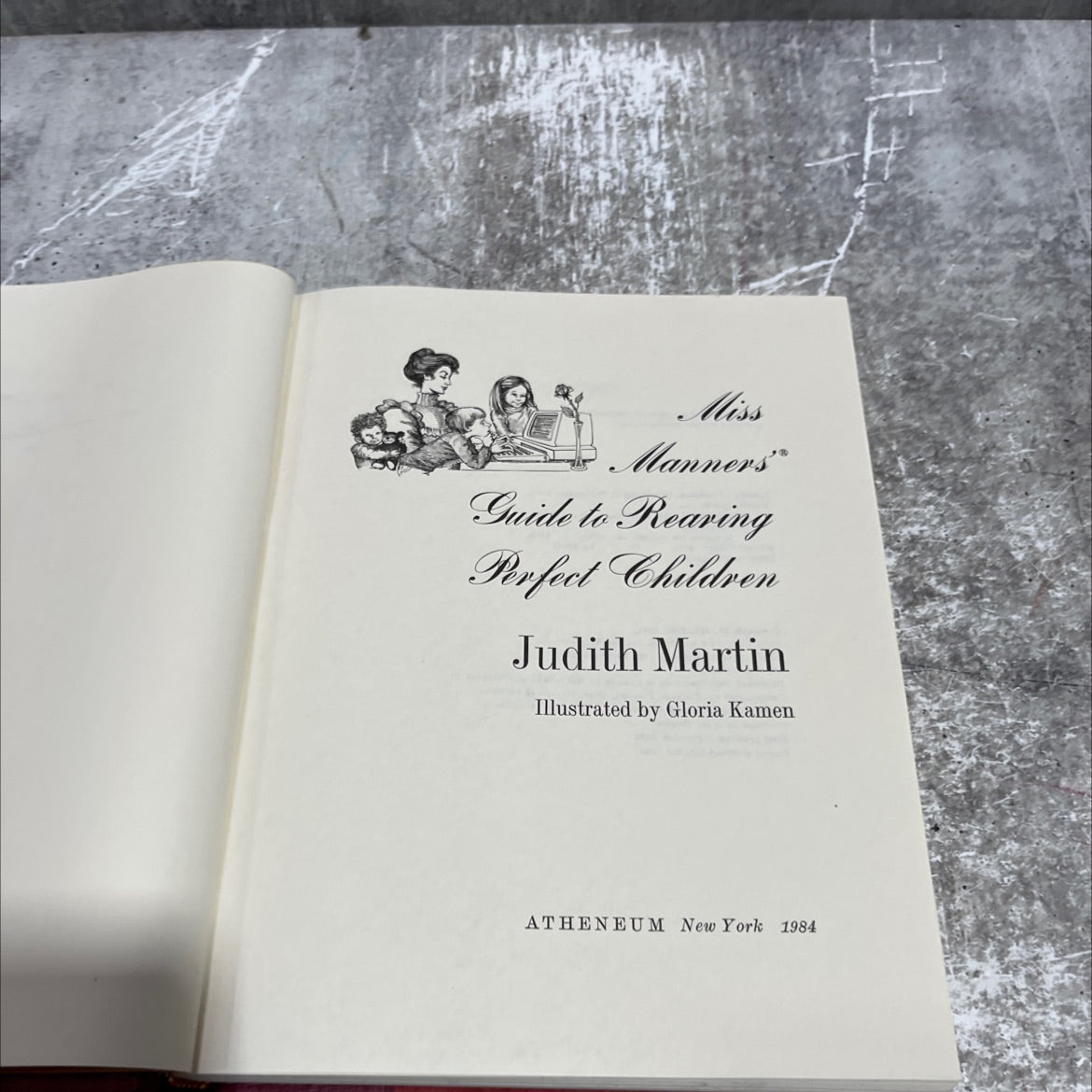 miss manners' guide to rearing perfect children book, by Judith Martin, 1984 Hardcover image 2