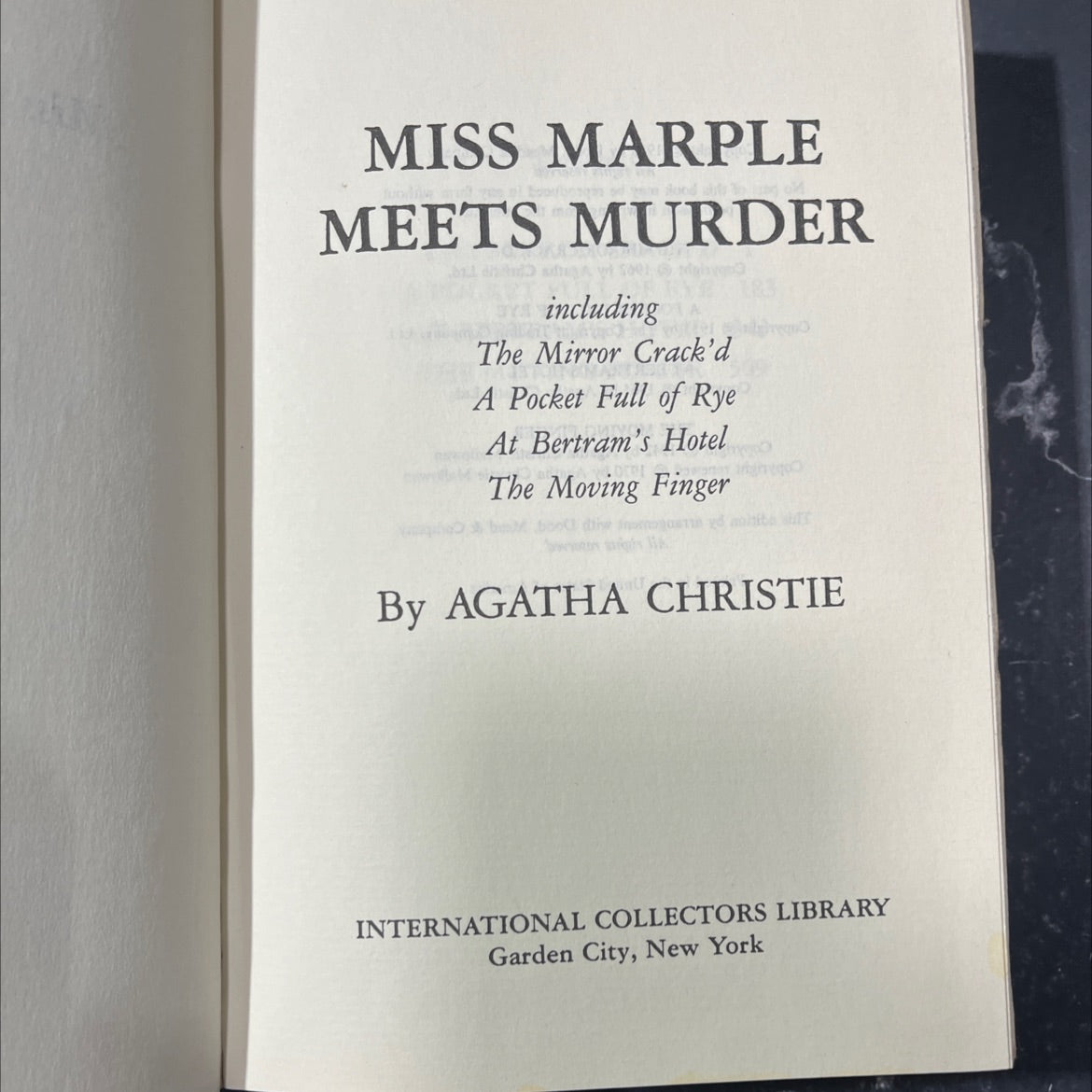 miss marple meets murder book, by agatha christie, 1970 Hardcover image 2