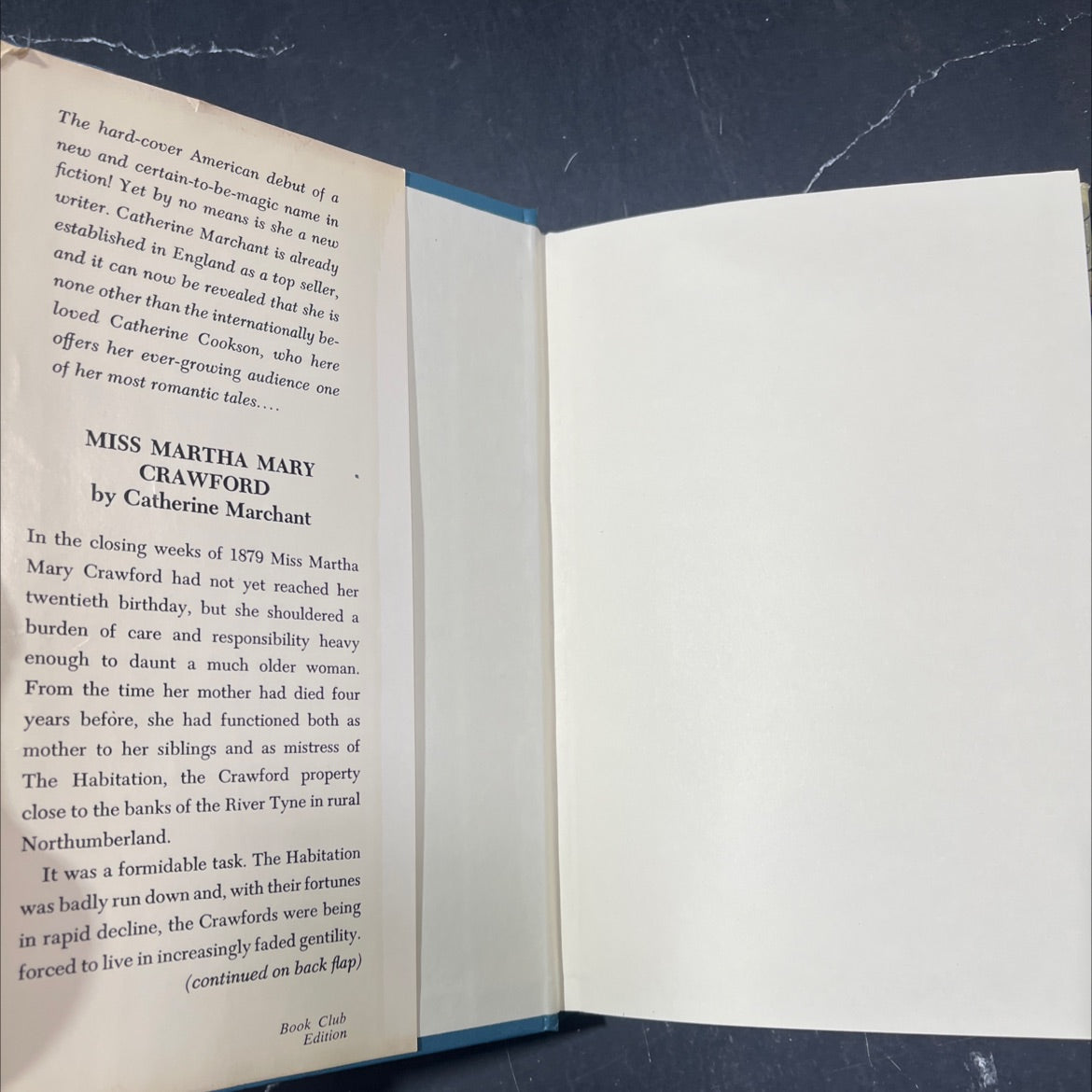 miss martha mary crawford book, by catherine cookson, 1976 Hardcover image 4