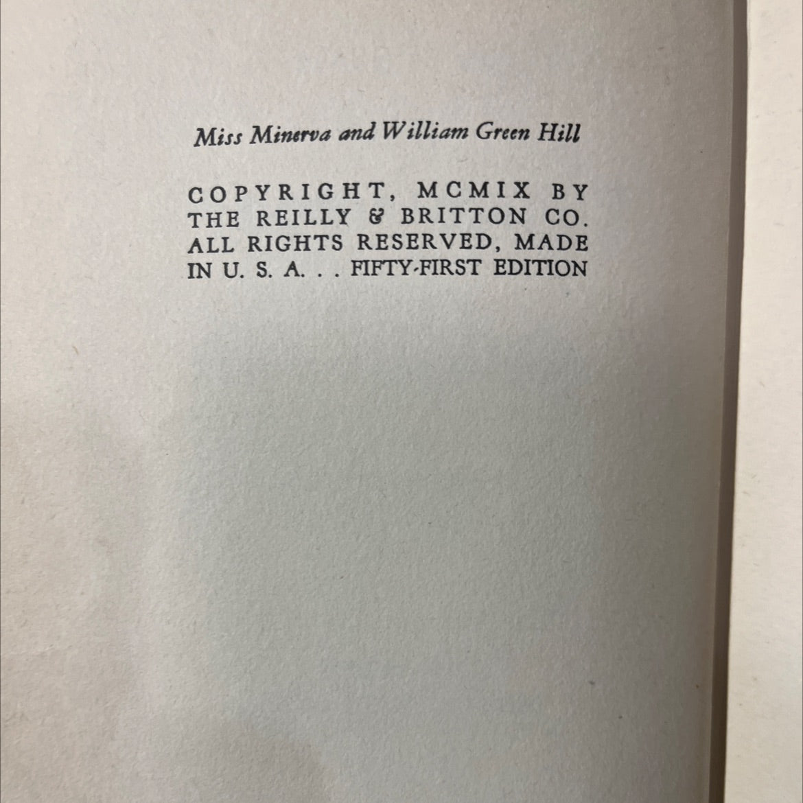 miss minerva and william green hill book, by frances boyd calhoun, 1909 Hardcover image 3
