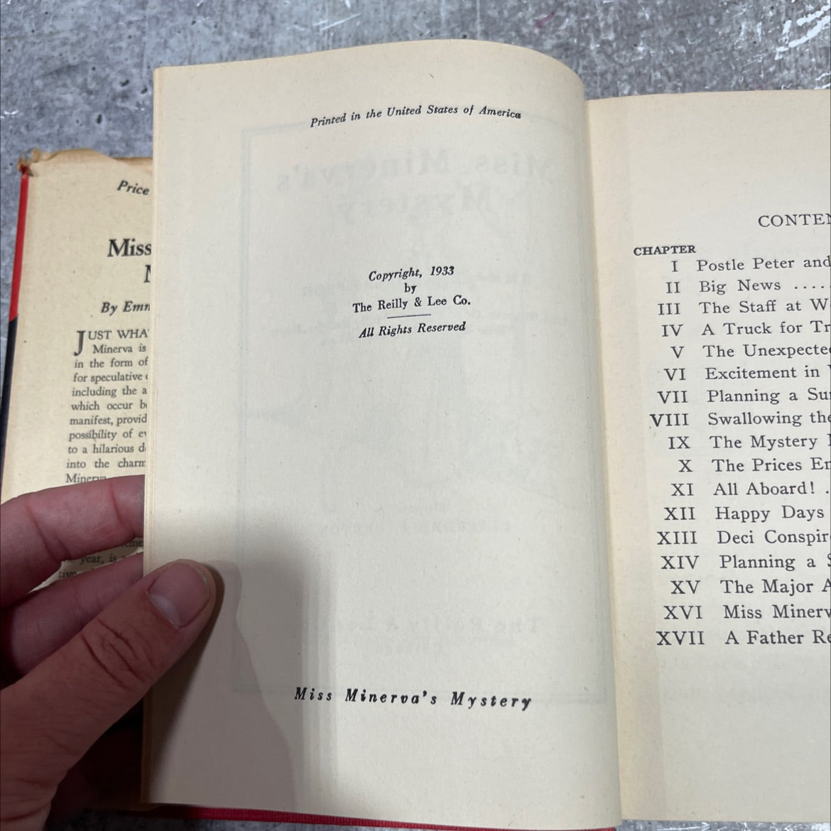 miss minerva's mystery book, by emma speed sampson, 1933 Hardcover image 3