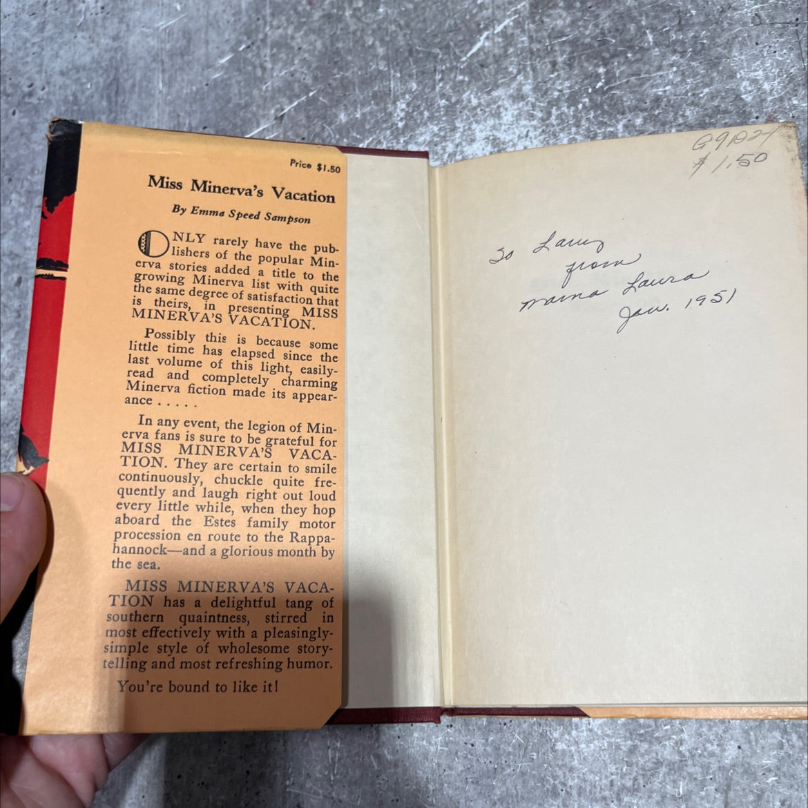 miss minerva's vacation book, by emma speed sampson, 1939 Hardcover image 4
