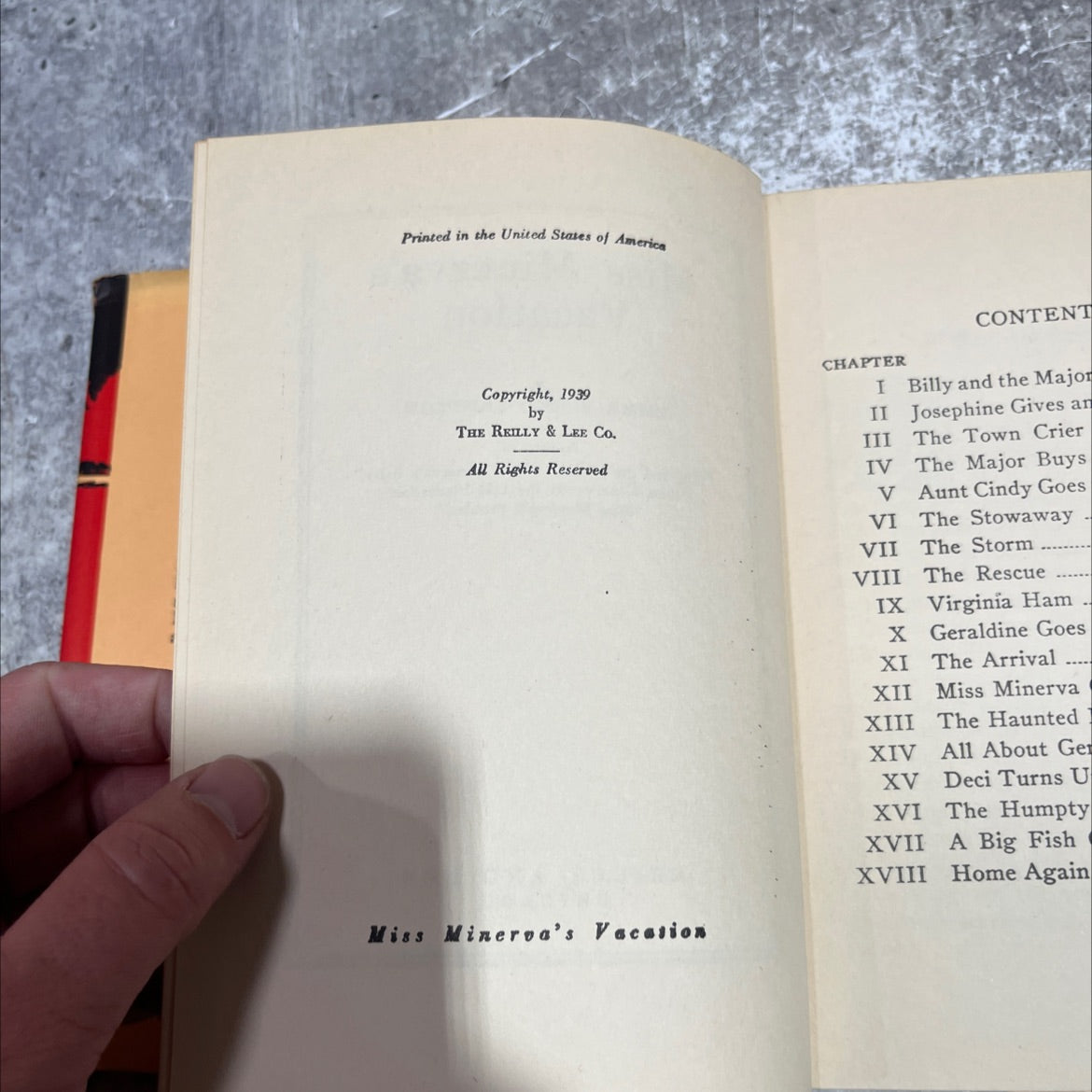 miss minerva's vacation book, by emma speed sampson, 1939 Hardcover image 3