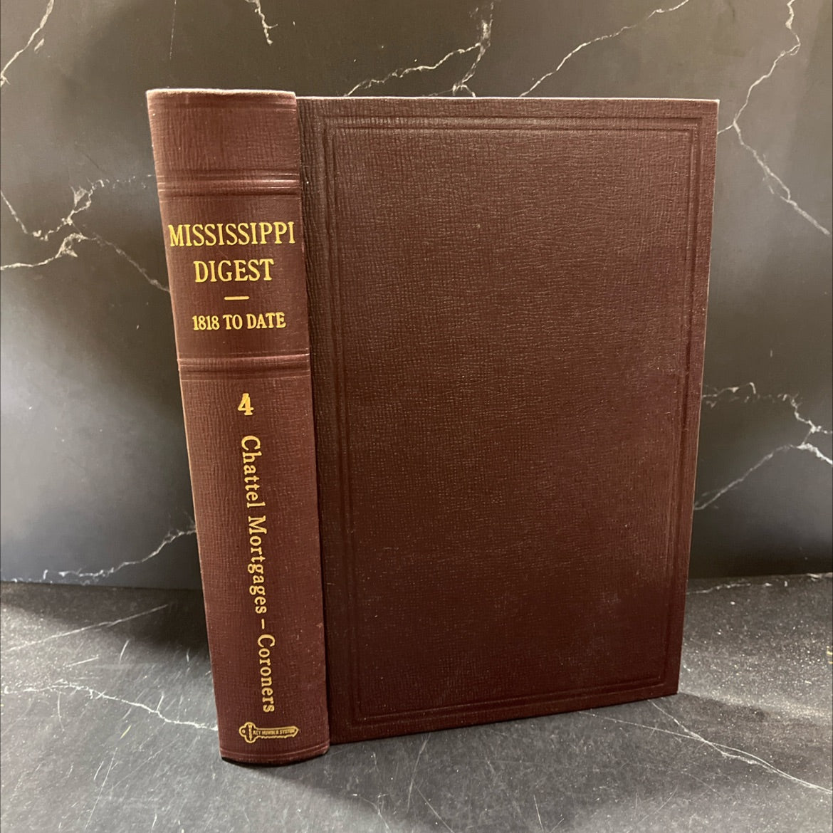mississippi digest volume 4 chattel mortgages - coroners covering cases from state and federal courts key number system image 1