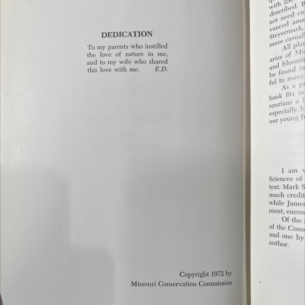 missouri wildflowers book, by edgar denison, 1973 Hardcover image 3