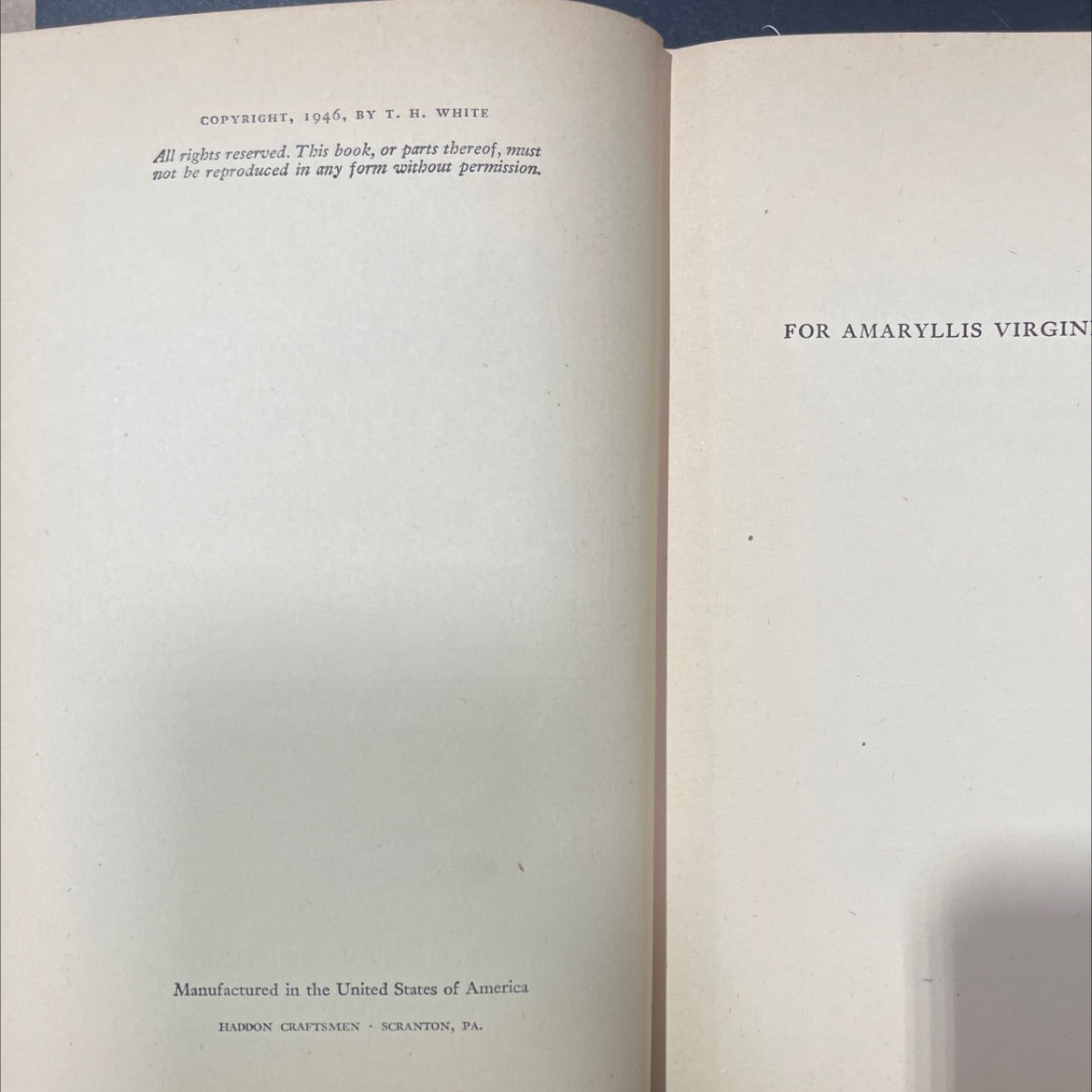 mistress masham's repose book, by T. H. White, 1946 Hardcover image 3