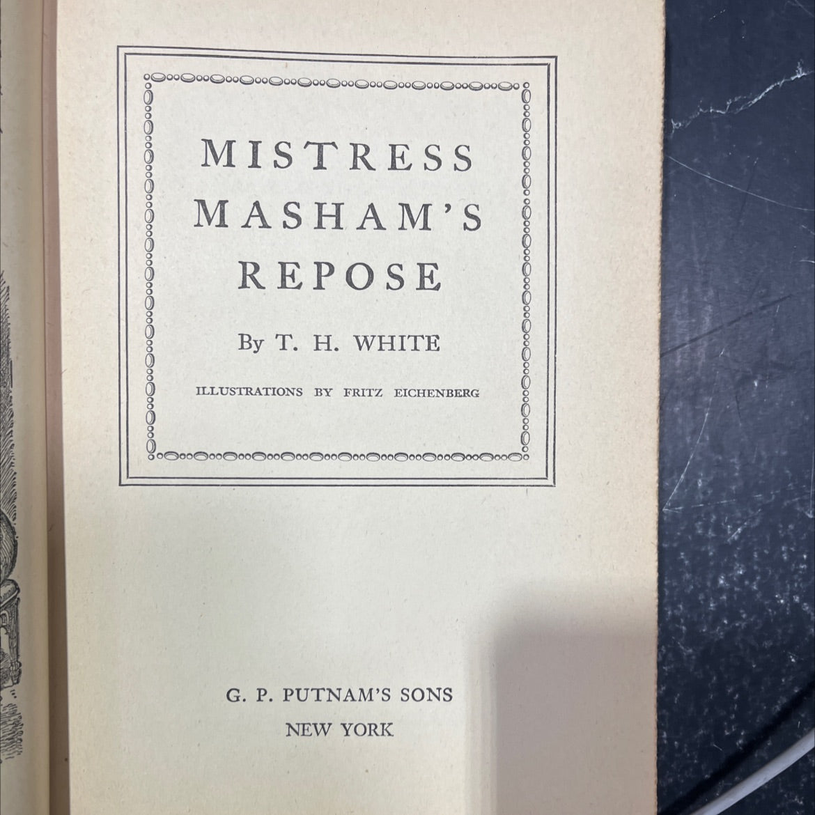 mistress masham's repose book, by T. H. White, 1946 Hardcover image 2