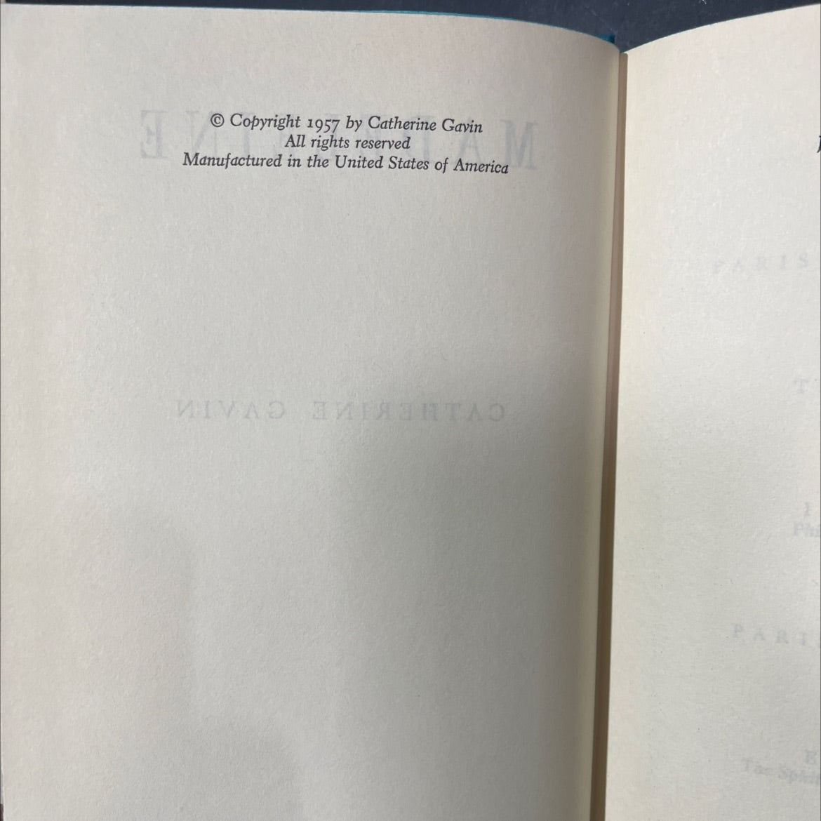 miva ta pari book, by catherine gavin, 1957 Hardcover image 3