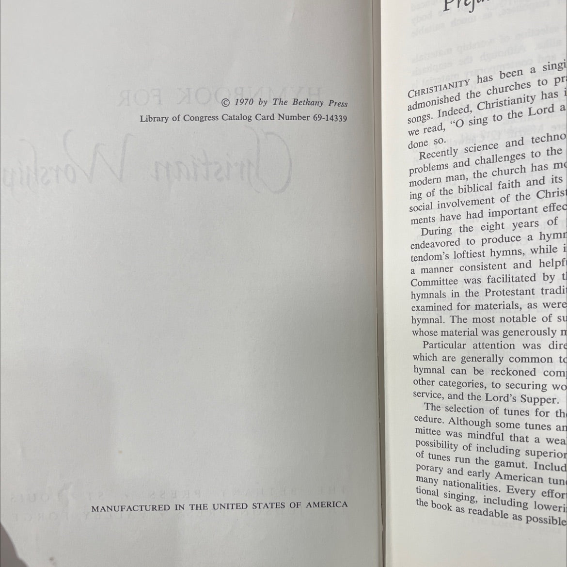 mmhyh hymnbook for christian worship book, by unknown, 1970 Hardcover image 3