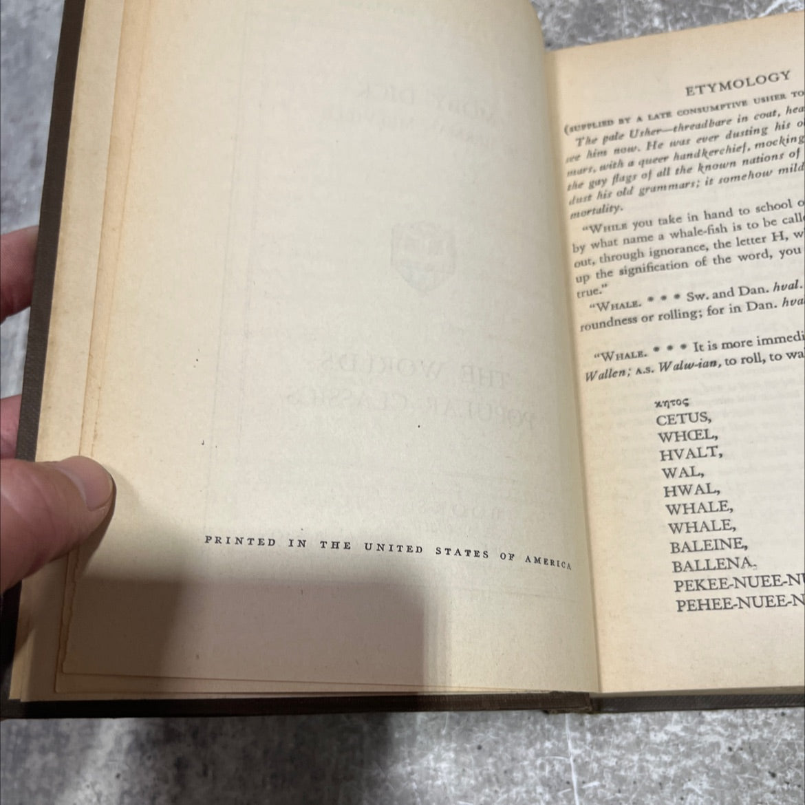 moby dick book, by herman melville, 1970 Hardcover image 3