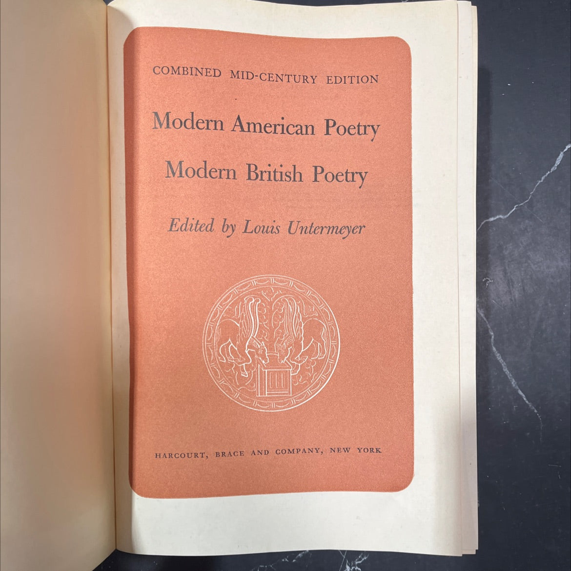modern american poetry modern british poetry book, by Louis Untermeyer, 1950 Hardcover image 2