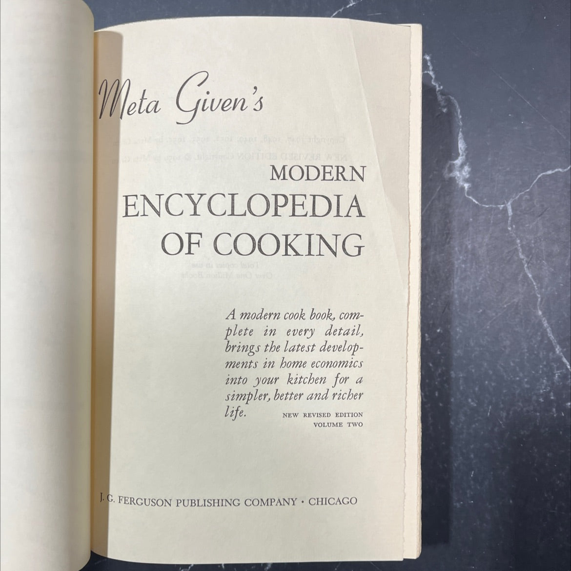 modern encyclopedia of cooking book, by meta given, 1959 Hardcover image 2