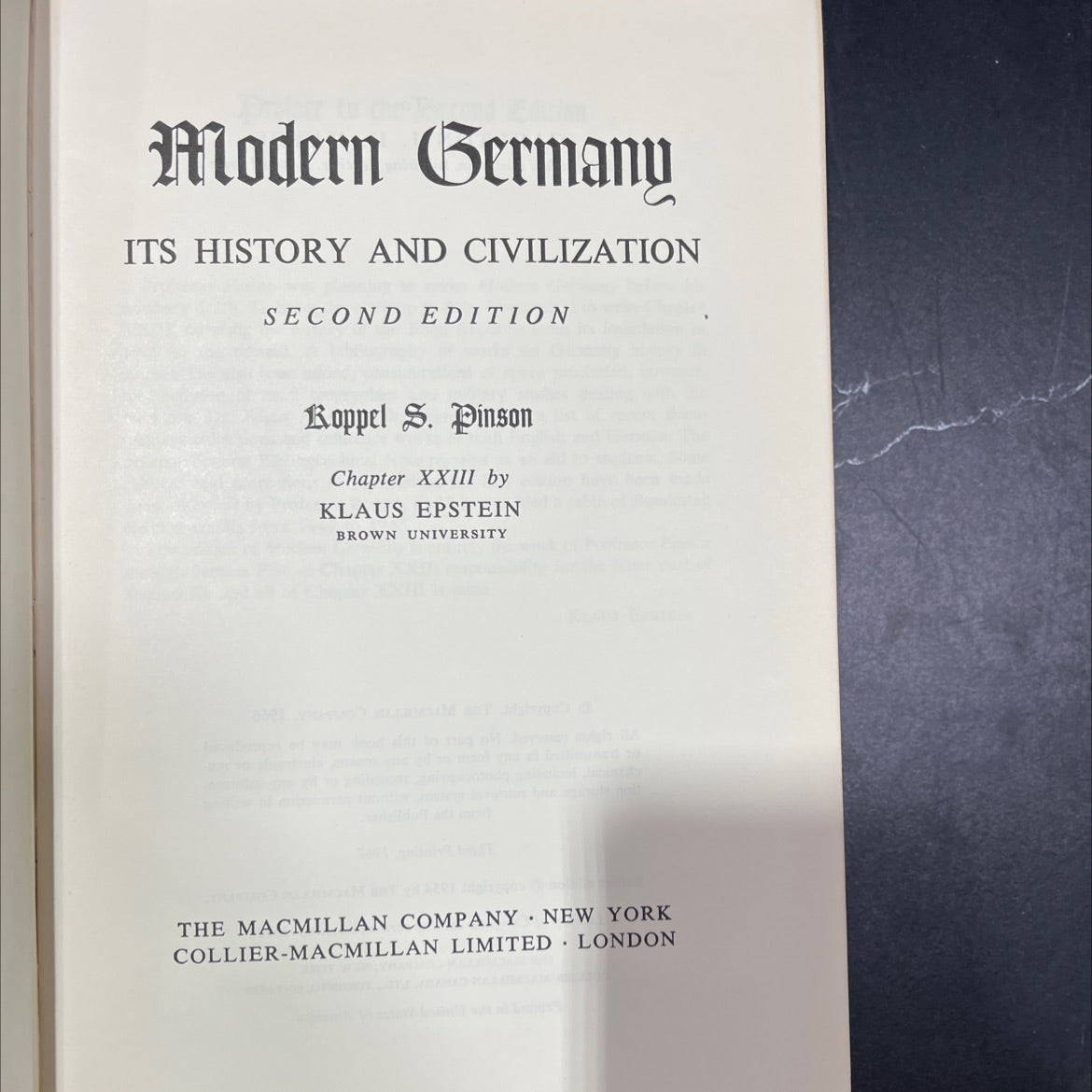 modern germany its history and civilization second edition book, by koppel s. pinson, 1966 Hardcover, Vintage image 2