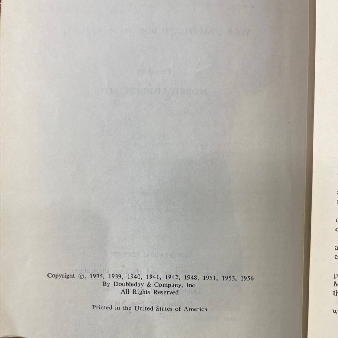 modern home medical adviser your health and how to preserve it book, by morris fishbein, m.d., 1956 Hardcover image 3