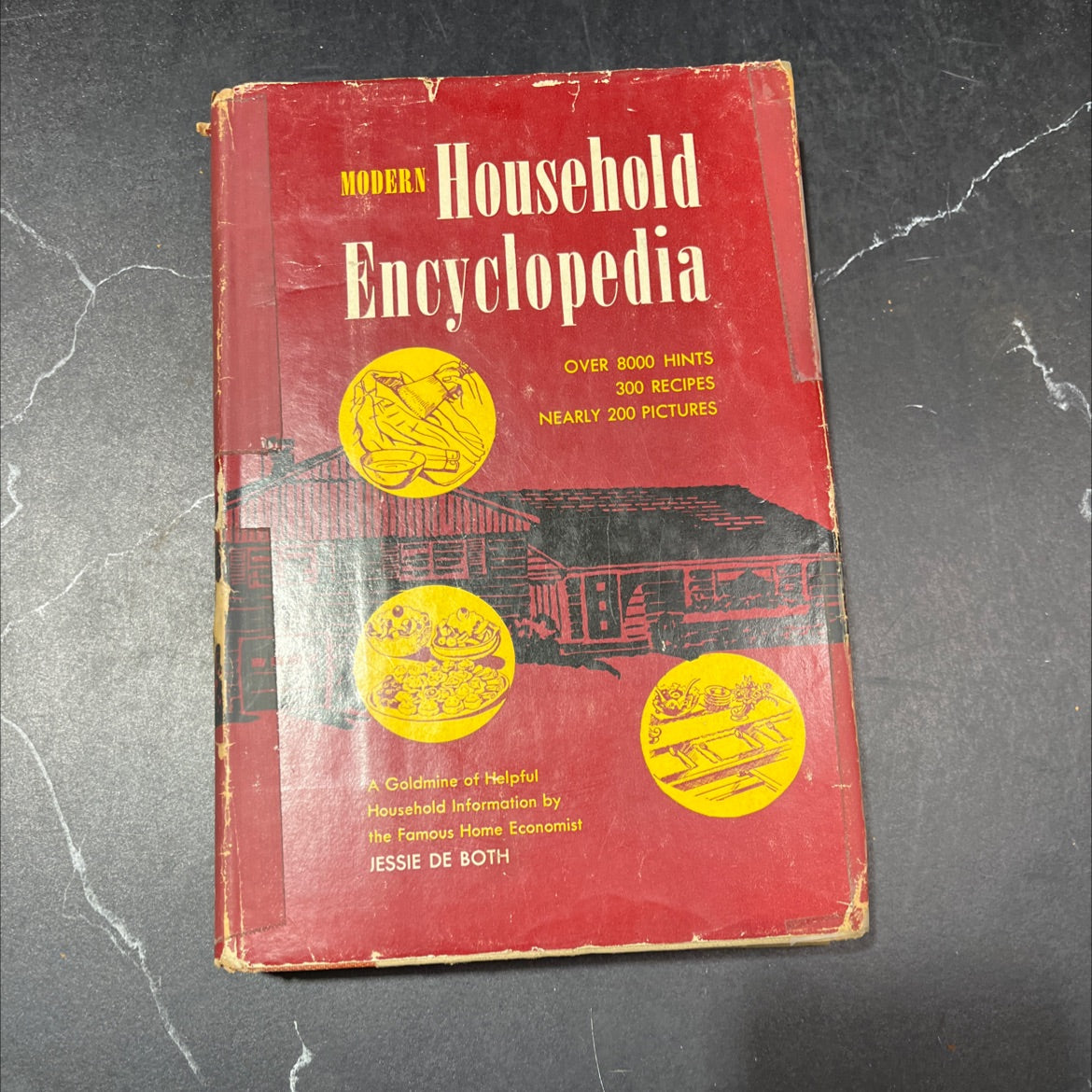 modern household encyclopedia book, by jessie de both, 1954 Hardcover image 1