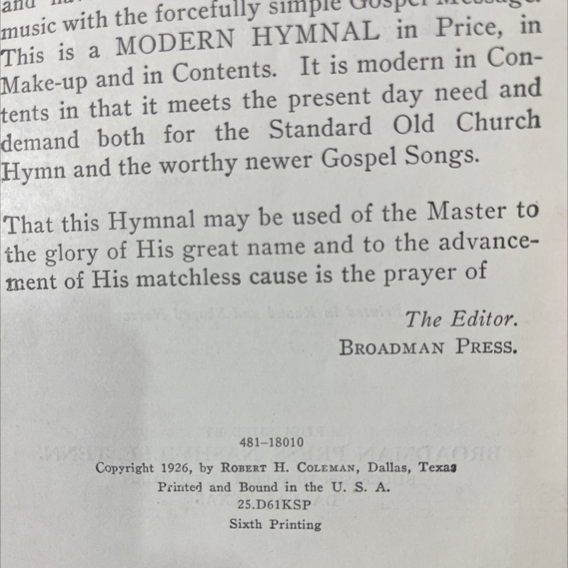 modern hymnal standard hymns and gospel songs new and old for general use in all church services book, by robert h. image 3