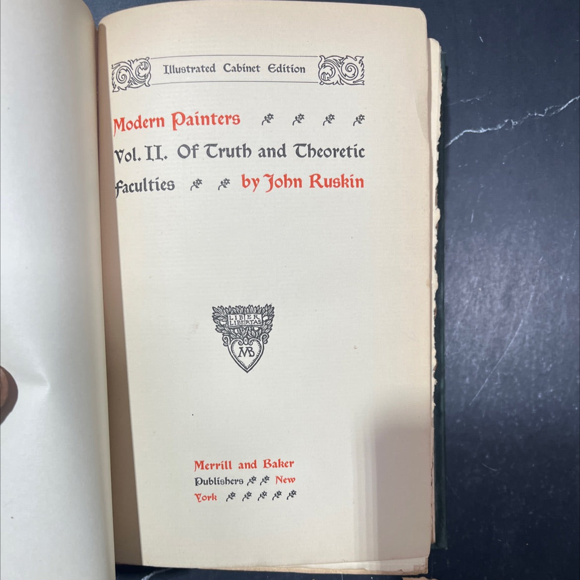 modern painters vol. ii of truth and theoretic faculties book, by john ruskin, 1970 Hardcover image 3