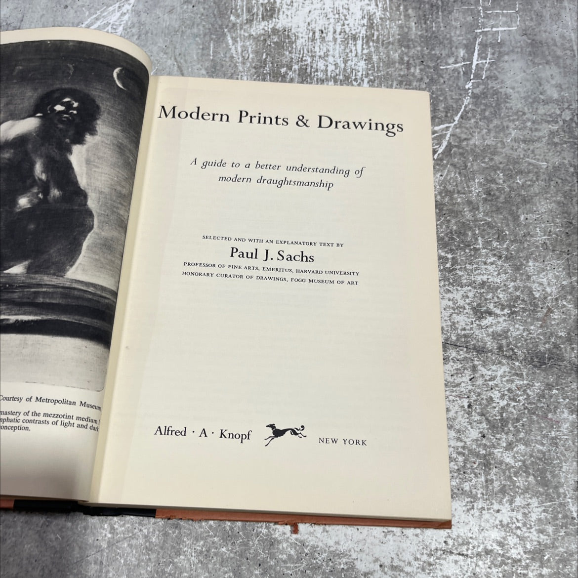 modern prints & drawings a guide to a better understanding of modern draughtsmanship book, by Paul J. Sachs, 1954 image 2