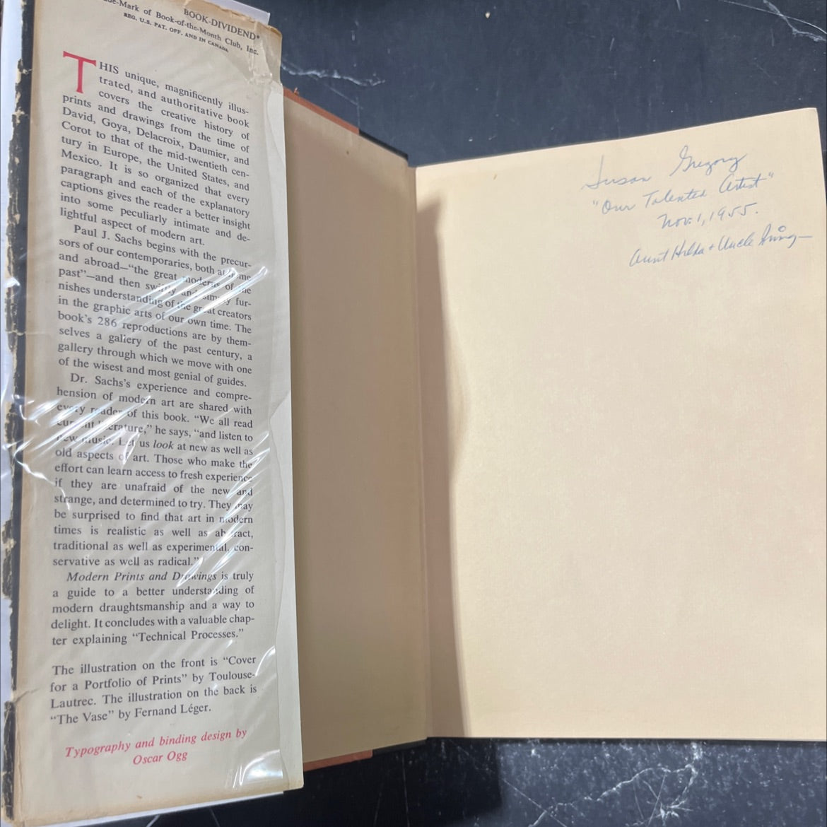 modern prints & drawings book, by Paul J. Sachs, 1954 Hardcover image 4