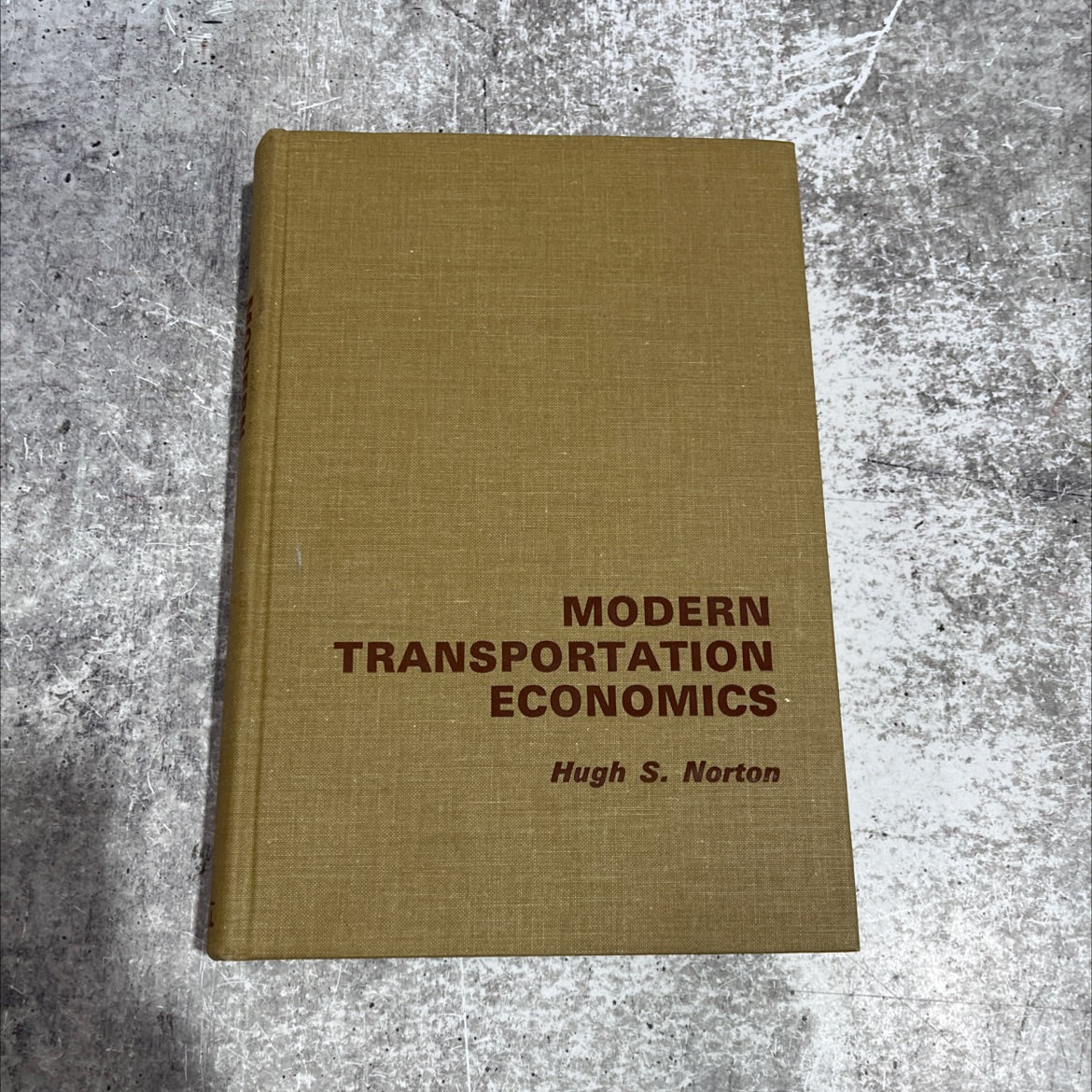 modern transportation economics book, by hugh s. norton, 1963 Hardcover image 1