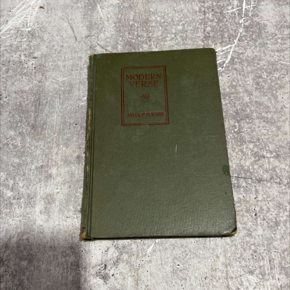 modern verse british and american book, by anita p. forbes, 1921 Hardcover image 1