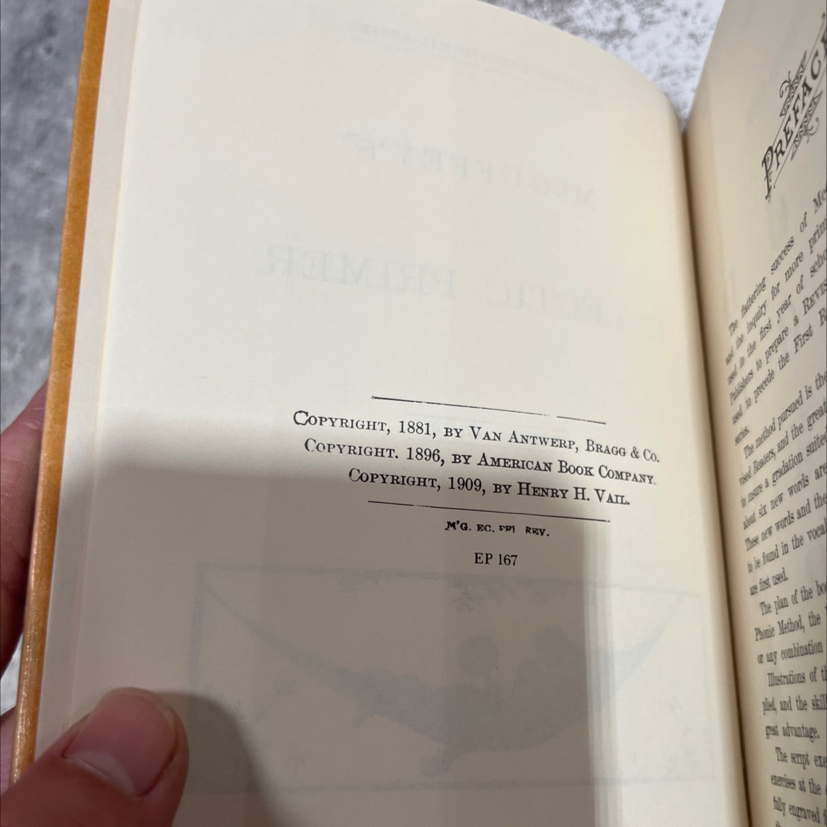 mogguffey's eclectic primer revised edition book, by unknown, 1909 Hardcover image 3