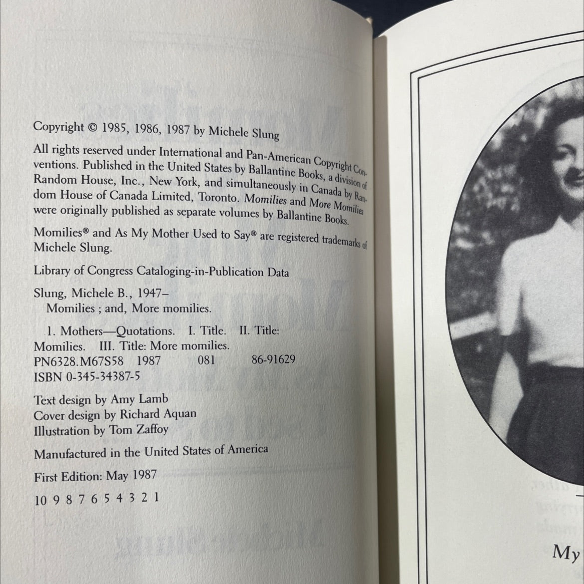 momilies and more momilies book, by michele slung, 1987 Hardcover image 3