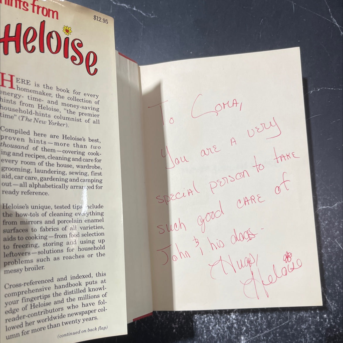 SIGNED money savers hints from heloise book, by Heloise, 1980 Hardcover, Vintage image 4