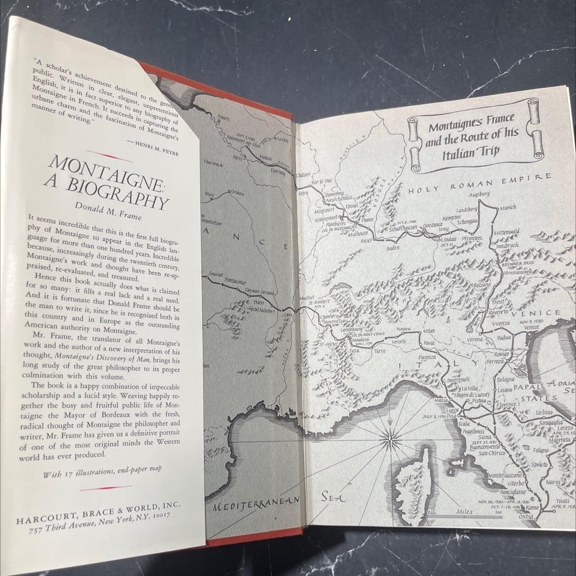 montaigne a biography book, by donald m. frame, 1965 Hardcover image 4