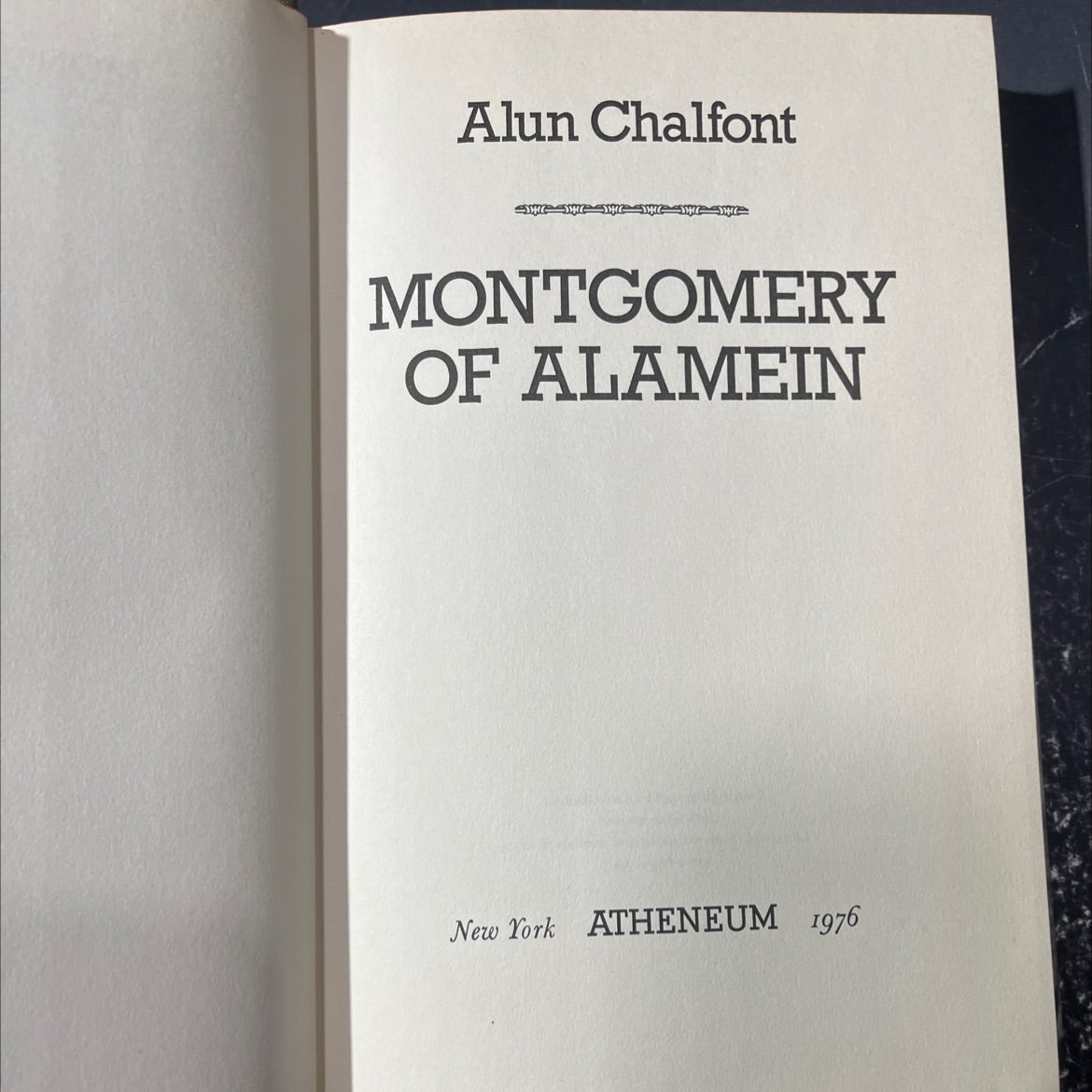 montgomery of alamein book, by Alun Chalfont, 1976 Hardcover image 2