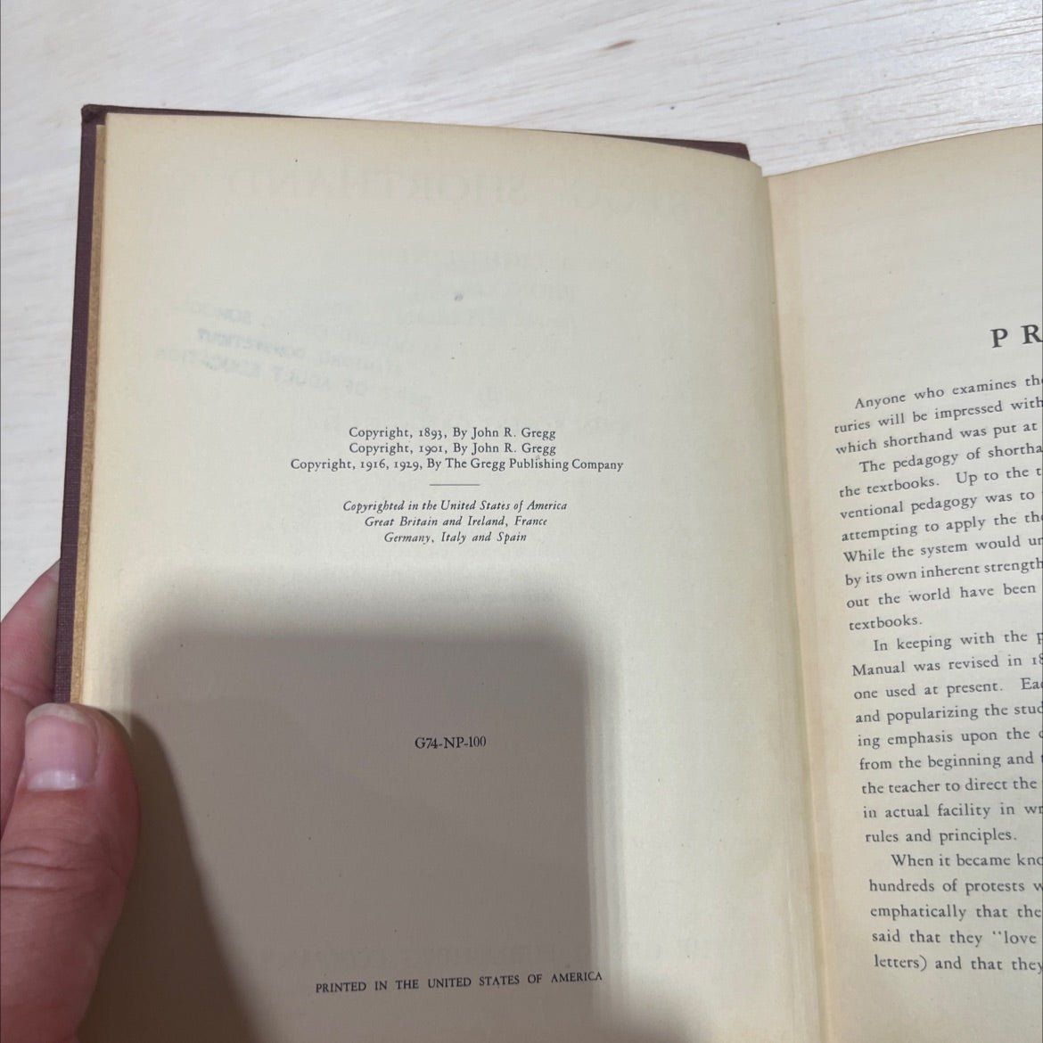 mool ication gregg shorthand a light-line phonography for the million book, by john robert gregg, 1929 Hardcover image 3