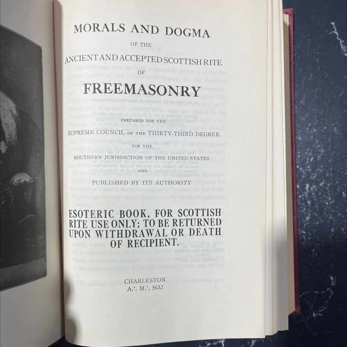 morals and dogma of the ancient and accepted scottish rite of freemasonry book, by albert pike, 1950 Hardcover image 2