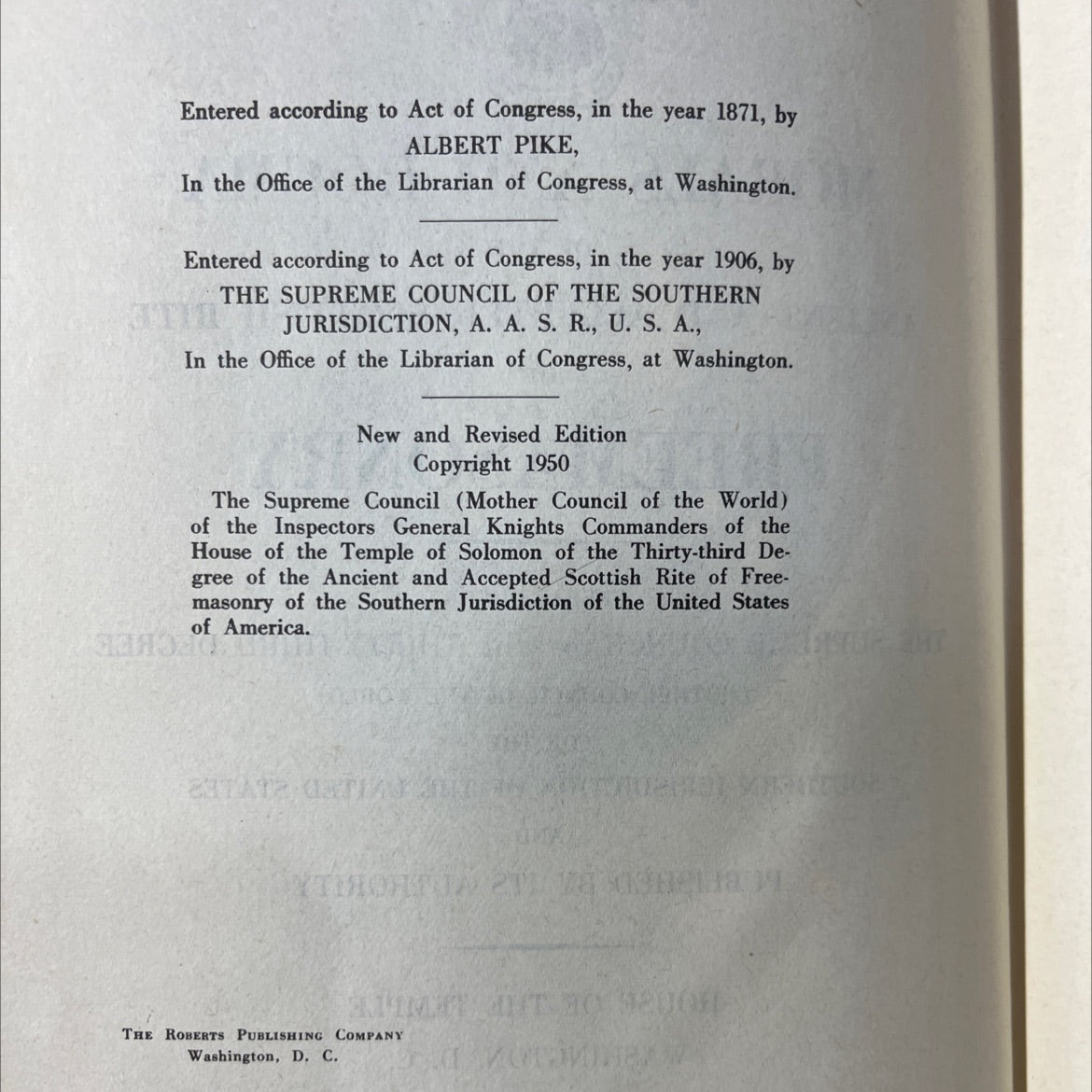 morals and dogma of the ancient and accepted scottish rite of freemasonry book, by albert pike, 1966 Hardcover image 3