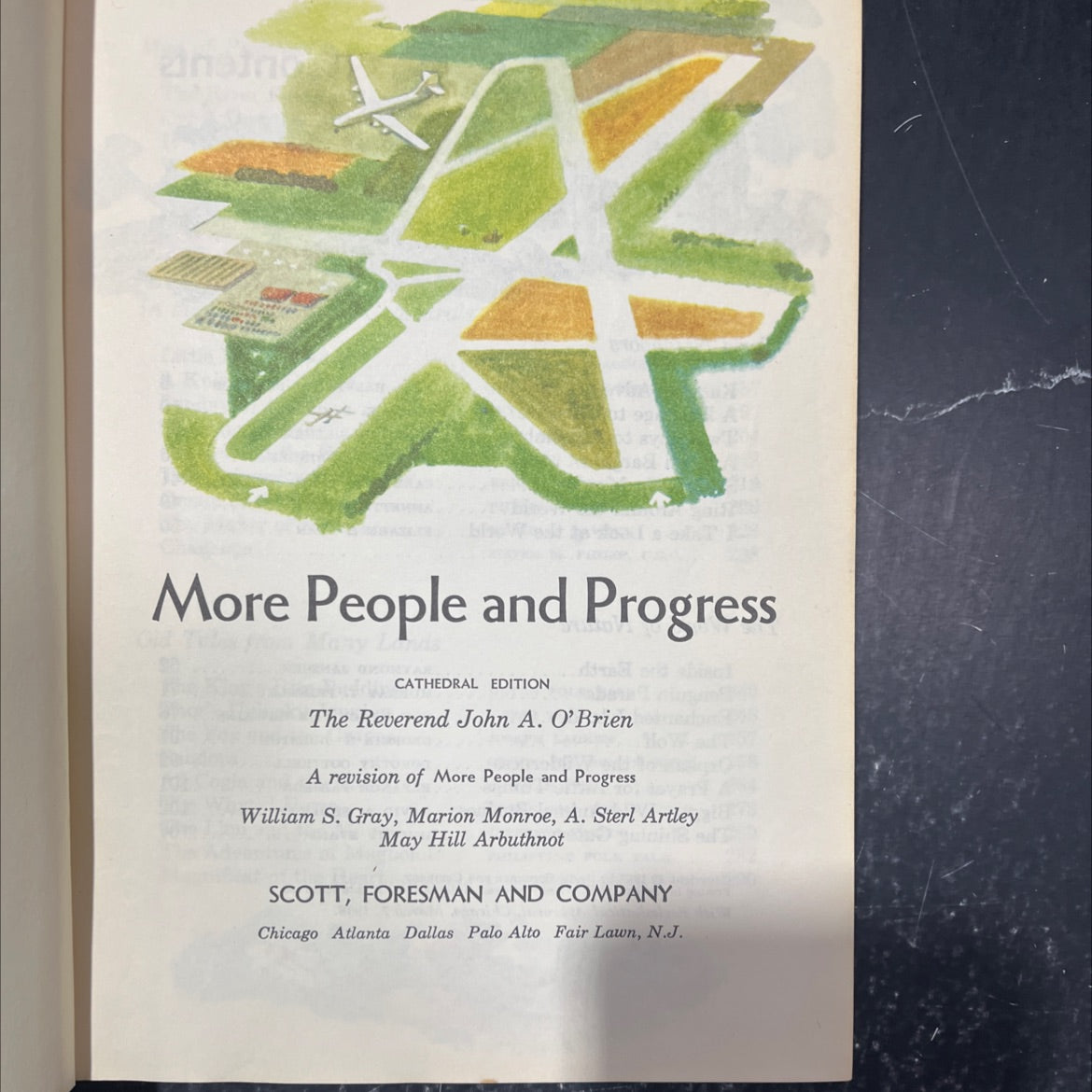 more people and progress book, by the reverend john a. o'brien, 1958 Hardcover image 2