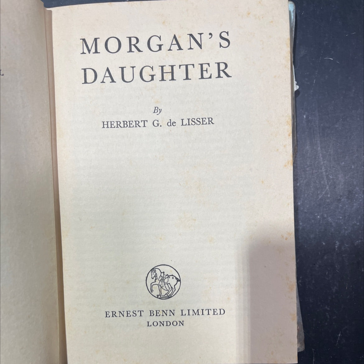 morgan's daughter book, by herbert g. de lisser, 1953 Hardcover image 2