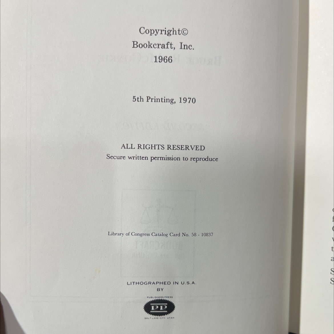 mormon doctrine book, by bruce r. mcconkie, 1970 Hardcover image 3