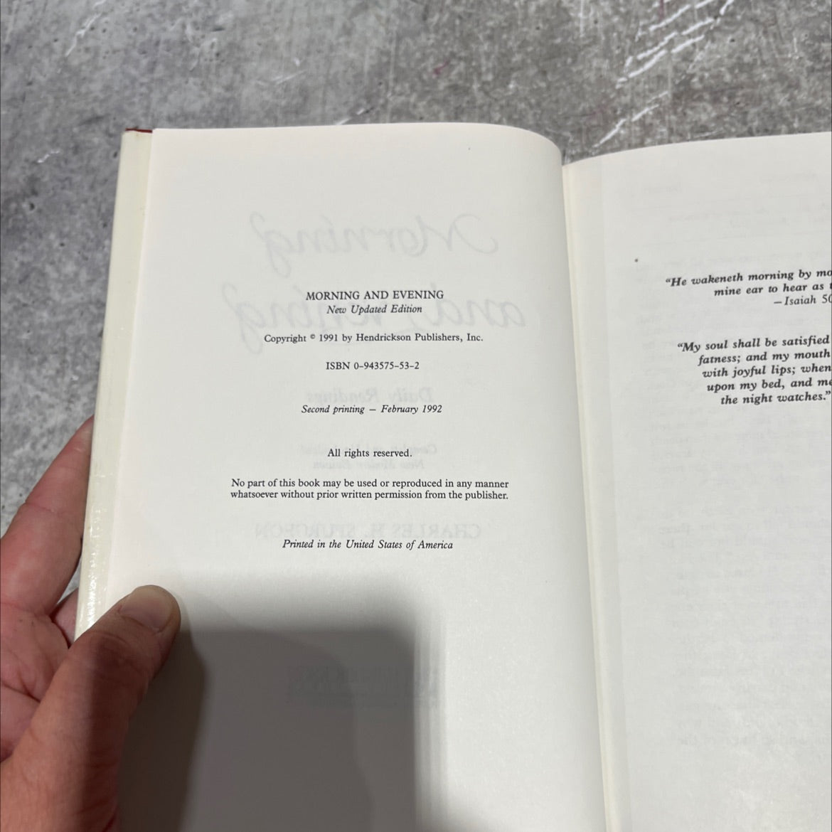 morning and evening daily readings complete and unabridged new modern edition book, by charles h. spurgeon, 1991 image 3